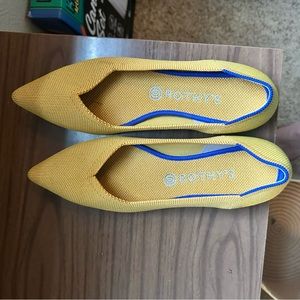 Rothy’s flats, mustard yellow, lightly used